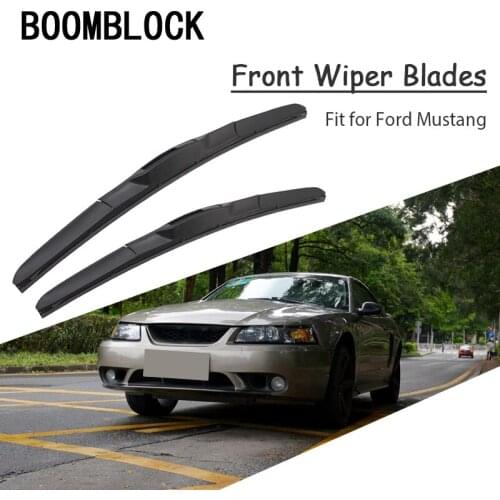 BOOMBLOCK 2pcs Car Accessories Windscreen Rubber Original Wiper Blades Arm Kit For Ford Mustang IV V VI 4 5 6 th GT