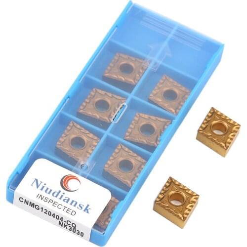 CNMG120404-CQ NK3030 Carbide Insert CNMG120408-CQ NK3030 Wear-Resistant Cutting Blade CNC Lathe Tool CNMG1204 Steel Turning Tool