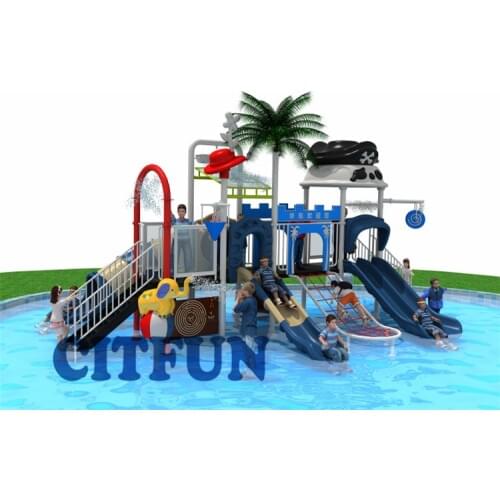 Children backyard water park kids connection toys water park equipment playground OP18-177A