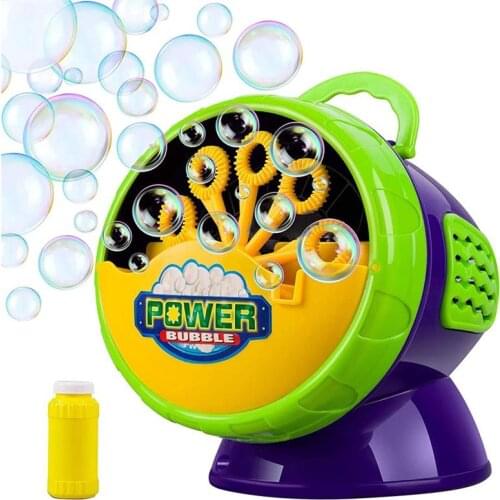 Creative Kids Automatic Bubble Gun Toys Summer Soap Water Bubble Machine Outdoor Electric Bubble Machine Children Gift Toys