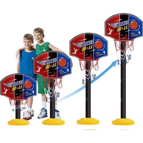 Children Basketball Playing Set Adjustable Basket Outdoor Sports Basketball Goal Indoor Interaction Boy Kids Yard Game Toys
