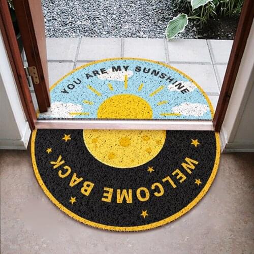 Design Astronaut Home Door Mat Carpet Living Room Mat PVC Anti-slip Mat Silk Loop Entrance Door Mat Custom Can Be Cut Mat Carpet