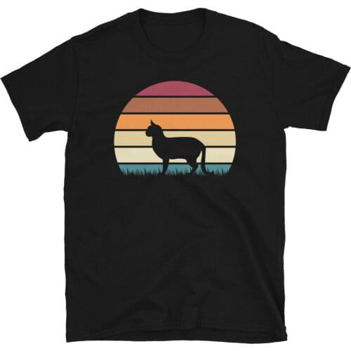Retro Sunset Kitten Feline Pet Australian Mist Cat Short-Sleeve Unisex T-Shirt