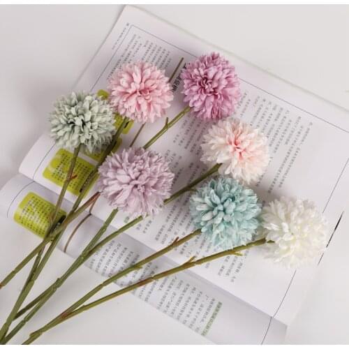 1 pieces Artificial dandelion bouquet Wedding Christmas decoration for home Flower arrangement Interior beautification Candy box