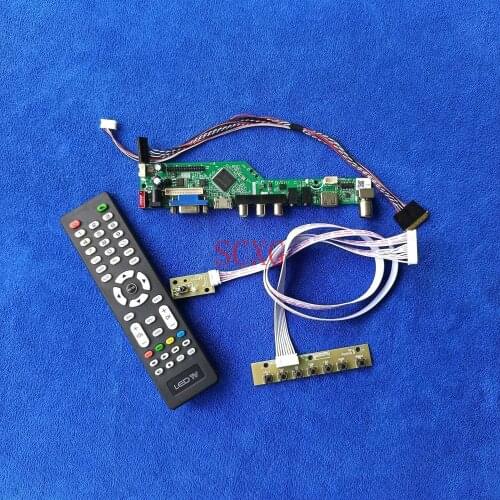 1280*800 40-Pin LVDS DIY Kit Fit BP101WX1/HSD101PWW1 AV VGA USB HDMI-compatible Monitor controller board Signal analog LCD LED