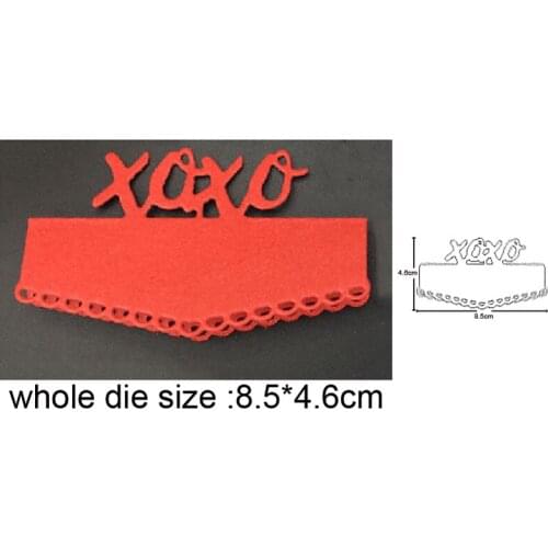 XOXO Lace Frame Metal Cutting Dies stamp and dies Stencils DIY Scrapbooking dies album Card Making Embossing Die Cuts Craft dies