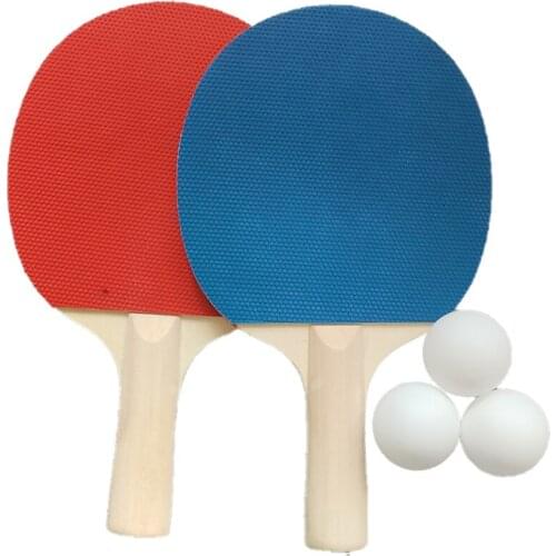 Professional table tennis racket with 3 table tennis sports training students sports equipment simple and portable conventional