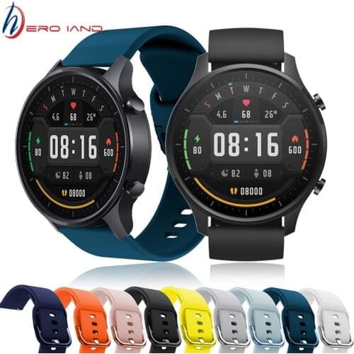 Strap For Xiaomi Watch Color MI Smart Watch Color Replacement Silicone Watchbands 22mm Watch Band Bracelet Belt Correa
