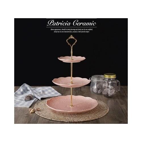 Cristmas Decoration Ceramic Dishes Fruit plate home living room Dessert Snack Rack Cake Stand Afternoon Tea Candy Plate