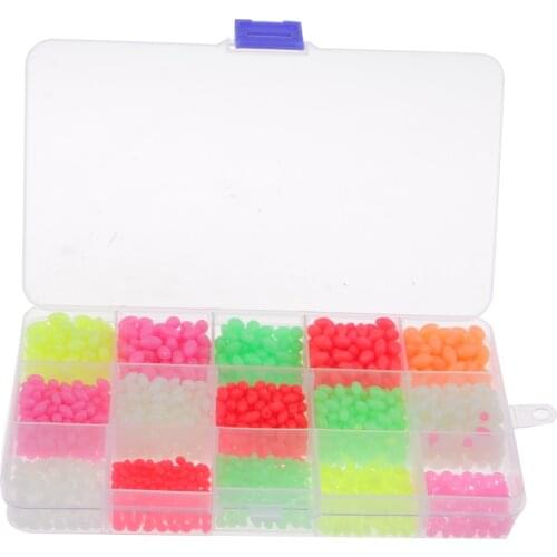 Fishing Beads Assorted,Fishing Tackle Plastic Mix Color Luminous Glow Fishing Beads Kit