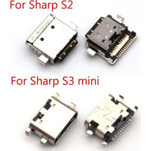 USB Charging Connector Socket Port Jack For Sharp Aquos S2 FS8010/S3 Mini FS8018 USB Data Charger Slot Socket Replacement Parts