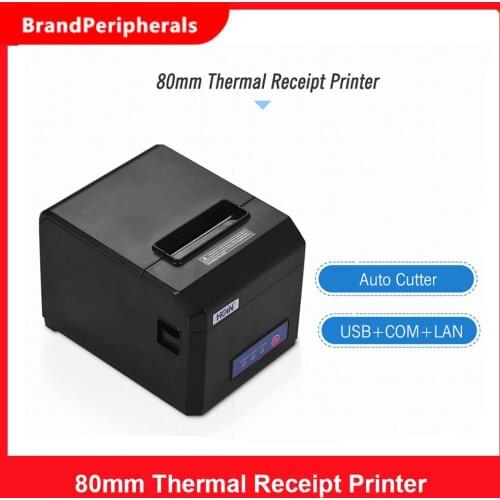 58mm/80mm Thermal Receipt Printer with Auto Cutter USB Serial Ethernet Interface Compatible with ESC/POS Print Commands