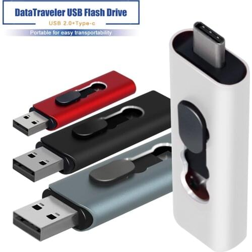 Over 10pcs free logo) USB Flash Drive Type C Pen Drive 128GB 256GB usb memory 64GB 32GB USB 2.0 stick Pendrive for Android/PC