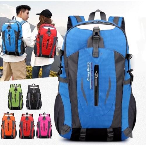 40L Unisex Waterproof Men Women Backpack Travel Pack Sports Bag Pack Outdoor Mountaineering Hiking Climbing Camping Backpack