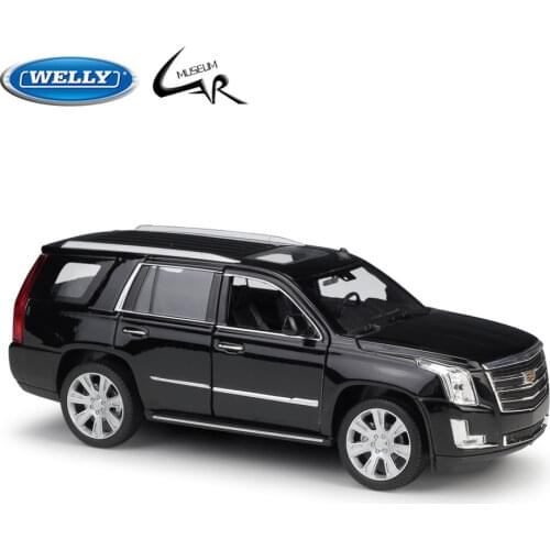 Welly 1:24 Cadillac Escalade 2017 SUV Metal Diecast Rally Scale Car Model Kit Display Collections Gift Toy