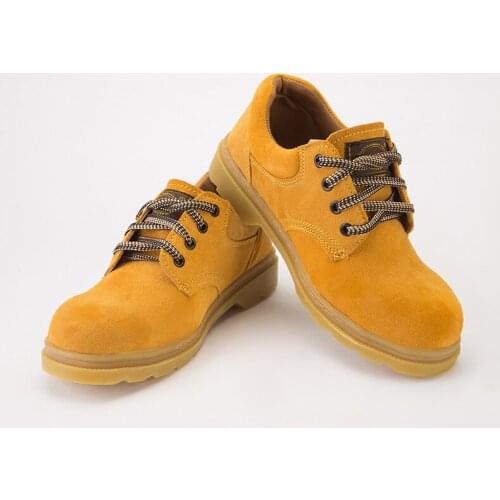 1pair Protective shoes, anti-smashing and stab-resistant safety shoes, tendon bottom, low to help oil-resistant protective shoe