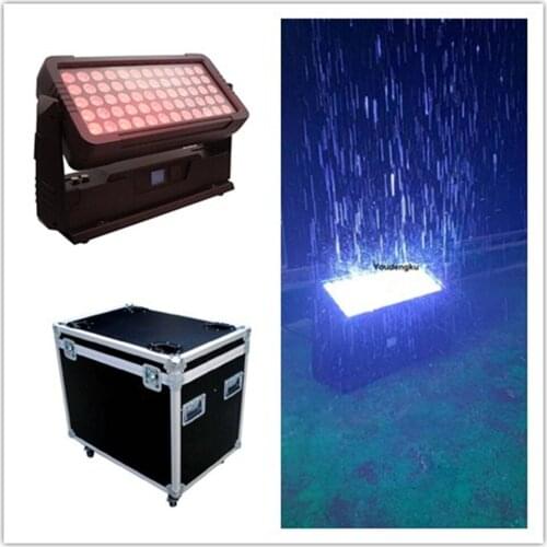 1pcs with case outdoor IP65 wall washer city color 60*10W dmx512 RGBW 4in1 led wall washer outdoor decorate christmas light