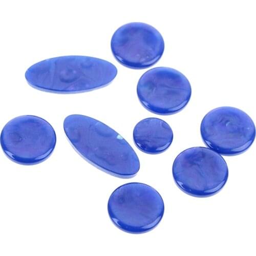 9pcs/set Alto Tenor Soprano Saxophone Sax Pearls Key Buttons Inlays Accessories