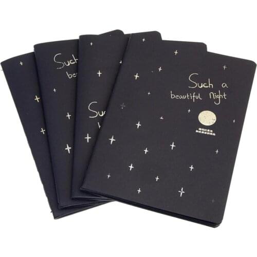 Blank Black Paper Sketch Book Inner Page Diary Notebook Art Paper Album DIY Picture Graffiti Painting Supplies Drawing Scho S7D3