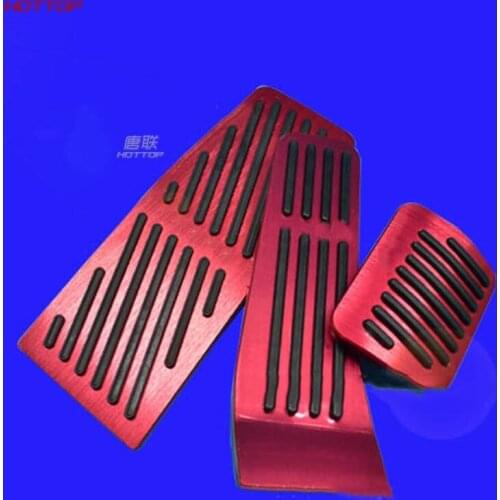 For Mazda 3/AXELA 2020 Aluminum Car Accelerator Pedal Brake Pedal 3pcs Footrest Pedal Plate Cover