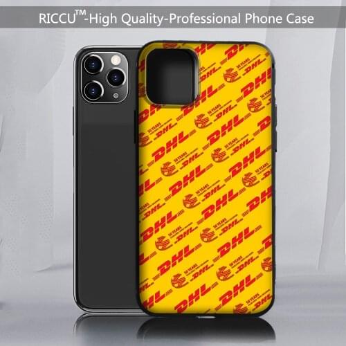 Simple Dhl Express Phone Case for iPhone 12 pro max mini 11 pro XS MAX 8 7 6 6S Plus X SE 2020 XR red case