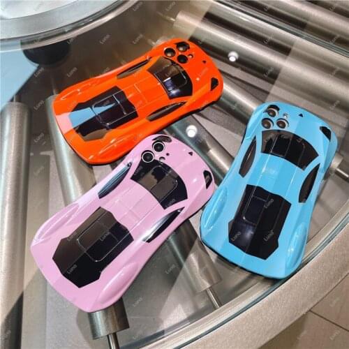 3D Sports Car Phone Case for iPhone 11 Pro Max 12 X XS XR 7 8 Plus SE 2 Case Car Soft Fashion Supercar Man Boy Cover Cool Gift