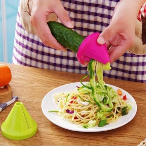Vegetable Fruit Spiral Slicer Funnel Model Stainless Steel Potato Cucumber Carrot Cutter Shreder Salad Kitchen Accessories