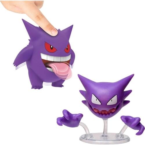 New Battle Feature Figure Haunter Gengar Action Figure Dolls Toy Collections Cartoon Pokemoned Figure Toys Gifts for Children
