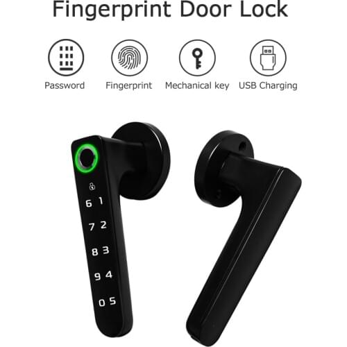 Electronic Smart Biometric Door Lock Fingerprint Password Deadbolt Keyless Entry Digital Password home Electronic Lock Key