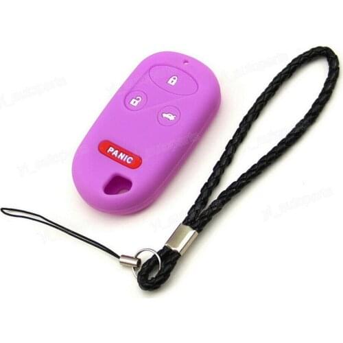 Purple Silicone Case Cover Fit For Honda S2000 CRV Acura Remote Key 4 Buttons H4RPU OUCG8D-344H-A E4EG8DJ KOBUTAH2T A269ZUA108