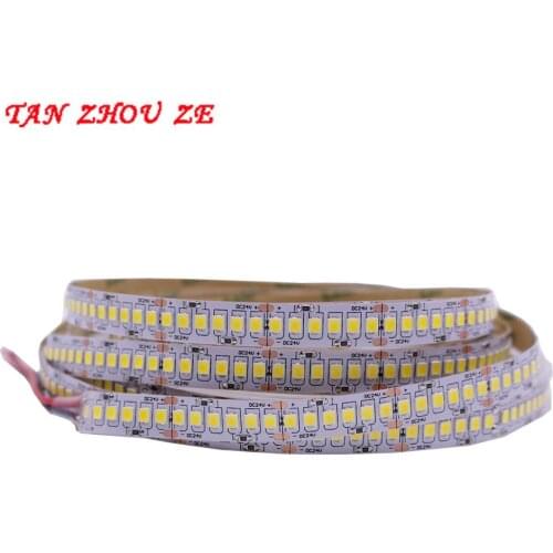1800lm/m High CRI>80 5m 1200 LED 2835 Bande LED 12V 24v lights sttrip Flexible Llight 240 led/m LED strip White Warm white