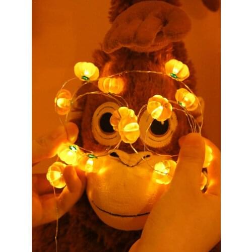 3m Pumpkin String Lights Halloween 3D Pumpkin Lights For Halloween Thanksgiving Fall Small Decoration Pendant