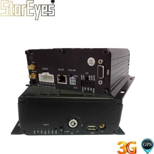 GPS 3G AHD 720P 4Channel HDD SD Card Mobile DVR for Trailer Truck Taxi Vehicle Car School Bus