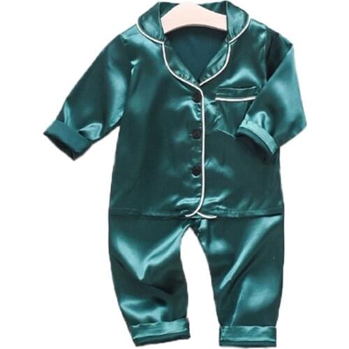 Korea Style Children Clothing Set Boys Girls Cartoon Bear Pajamas Sets Kids Long Sleeve Nightwear Soft Sleepwear Baby Pyjama 2PC