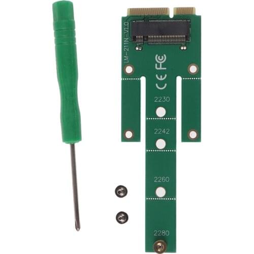 MSATA to M.2 NGFF Adapters Convert Card 6.0Gb/s NGFF M.2 SATA-Bus SSD B Key to mSATA Male Riser M.2 Adapter for 2230-2280 M2 SSD