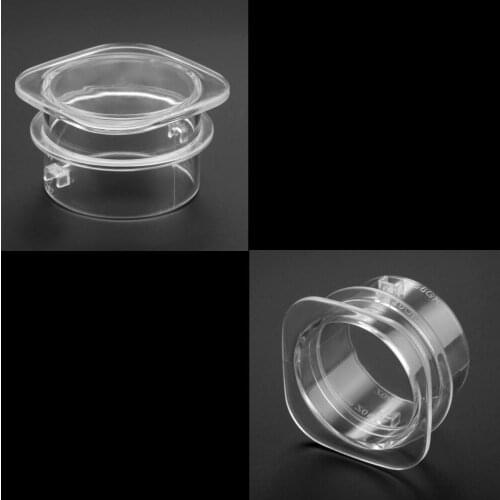 2pcs Center Filler Cap Replacement Part with Scale GR/OZ Fits for Oster&Osterizer Blender Jar Lids,Square,Clover,Round 51mm/2in