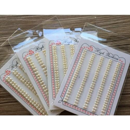 Natural freshwater cultured pearl ultra micro 2.5-3-4.5mm half hole steamed bread light patch size