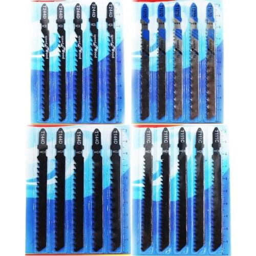 5PCS Jigsaw Blades Wood Cutter Saw Blade T144D T244D T111D T118A T101AO NO.3 T127D For Bosch Dewalt Hitachi Makita Festool