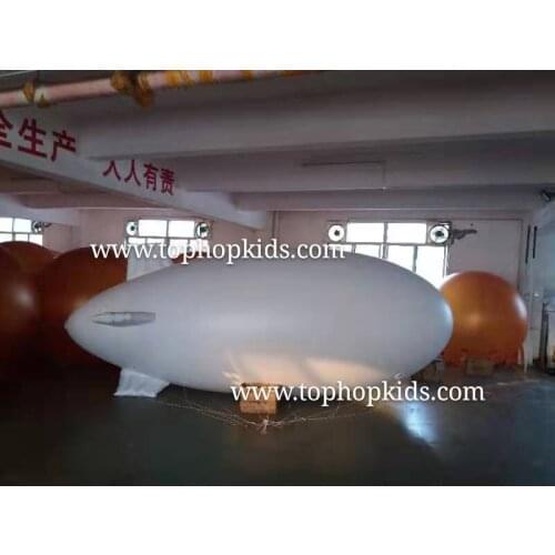 Inflatable Airship Blimp Zeppelin with golden tail/ transparent / clear blimp for inflatables with factory price