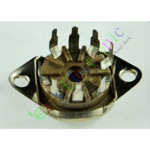 Wholesale and retail 20PCS 9 PIN PCB VACCUM TUBE SOCKET SAVER base FOR 12AX7 12AU7 ECC82 ECC83 radio free shipping