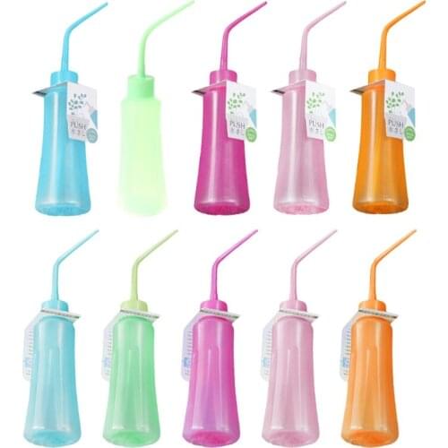 Succulent Watering Bottle Plastic Spray Squeeze Can Bend Mouth For Plants Orchids Gardening Tools