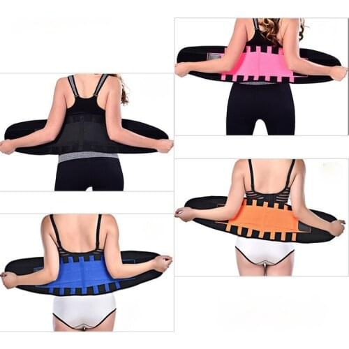 Waist Support Belt Back Waist Trainer Trimmer Belt Gym Waist Protector Weight Lifting Sports Body Shaper Corset Faja Sweat
