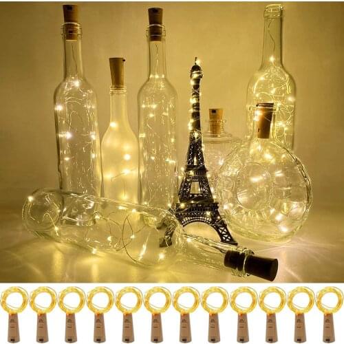 Battery-powered Cork Bottle Light 2/3/5M DIY LED Light Bar Light Birthday Party Wine Bottle Stopper Light Bar Room Wedding Decor