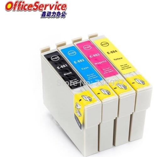 T0881 T0882 T0883 T0884 Compatible Ink cartridge For Epson Stylus NX115 NX200 NX215 NX300 NX305 NX400 NX415 NX510 printer