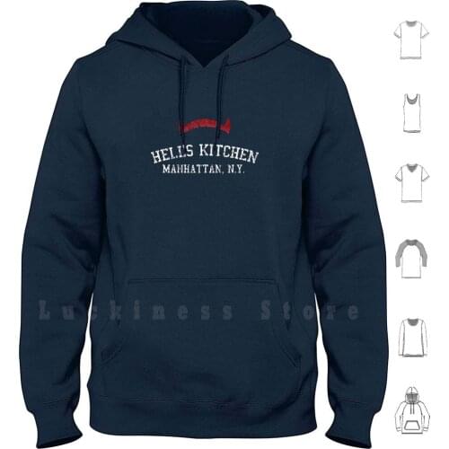Hells Kitchen Ny Hoodie Long Sleeve Hells Kitchen Kitchen Devil Hero Geek Comics Super