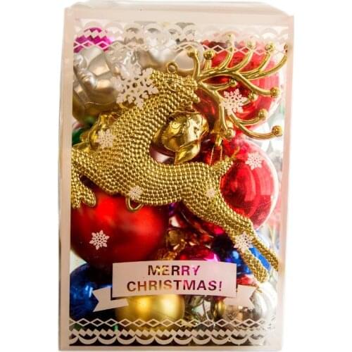 Free Shipping Christmas Tree Ball Decoration Party Hanging Ornament Bauble Drop Pendant Xmas Decor for Home Gift 30 PCS/BOX
