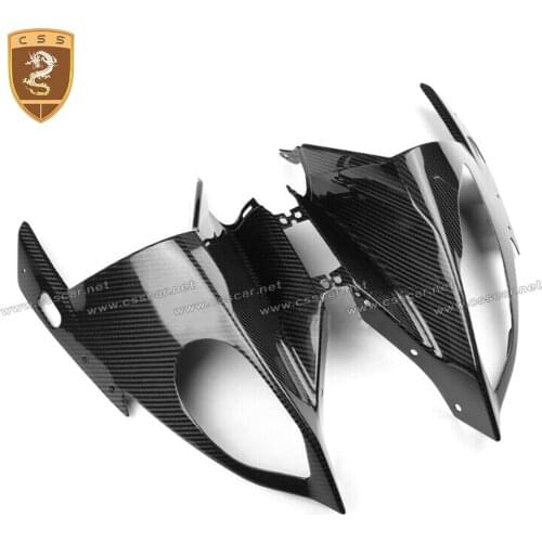 CSSCAR Motorcycle Parts For 2015-2019 BMW 1000RR Front Fairing Bodywork Racing Carbon Fiber Front Headlight Cowl Fairing Covers