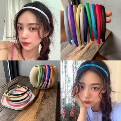 Cute color accessories hair ties summer band fashion bandeau cheveux accesorios headbands for women haarband decoration tiara