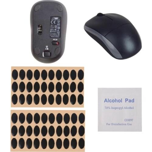 60pcs Computer Mouse Wired Non-slip Feet Mouse Skates Pads For Logitech M215 / M310 / M325