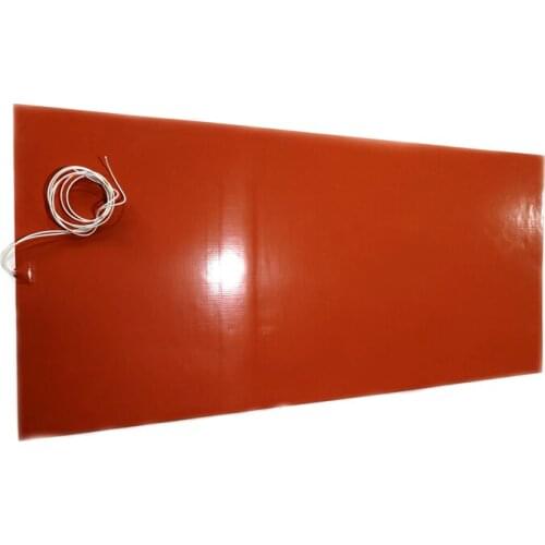 675*1480*1.5mm 220v 2000w silicone heater for conveyor belt adhesive 1 side 2000mm lead wire